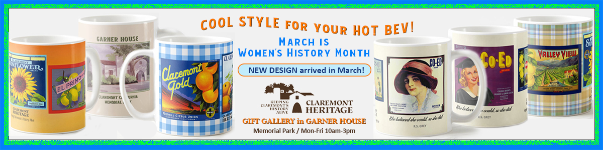 Shop for Mugs at Claremont Heritage Garner House Gift Gallery